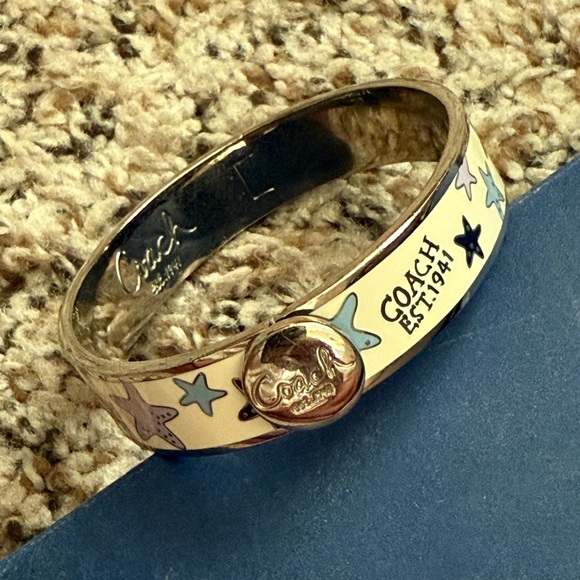 COACH Silver & Blue Sea Stars Bracelet - Picture 1 of 5